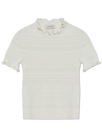 Lanvin Cotton Top, Women's, White - LANVIN - BALAAN 1