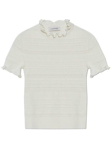 Lanvin Cotton Top, Women's, White - LANVIN - BALAAN 1