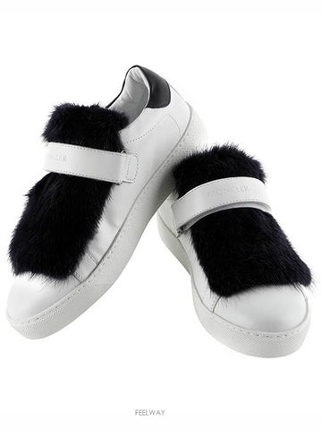 2016000 019S9 002 LUCIE fur white sneakers - MONCLER - BALAAN 1