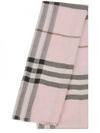 Check Wool Silk Blend Scarf Pink - BURBERRY - BALAAN 2