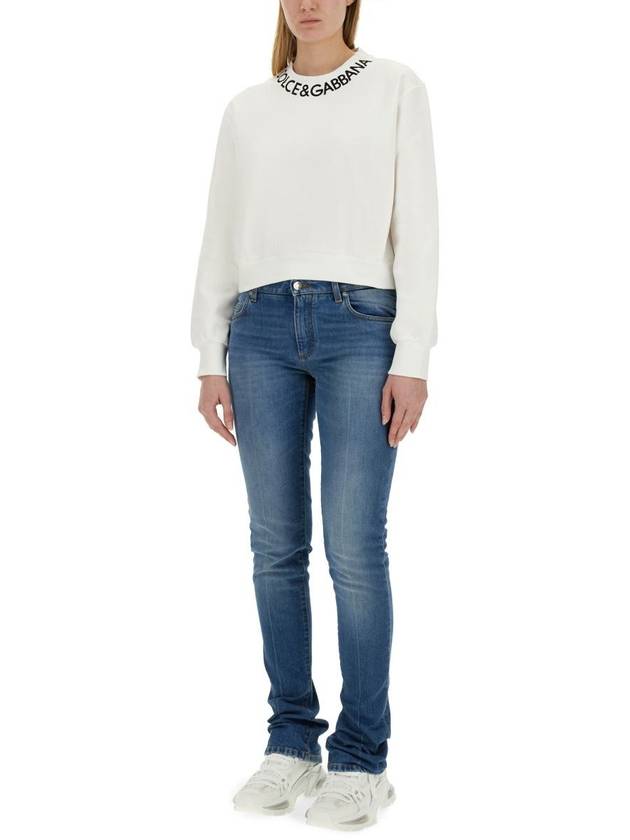 Sweater F9P35Z GDB4AW0800 White - DOLCE&GABBANA - BALAAN 3