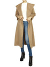 Bdanton Virgin Wool Single Coat Camel - MAX MARA - BALAAN 8