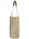 Woody Canvas Medium Tote Bag White Navy - CHLOE - BALAAN 4