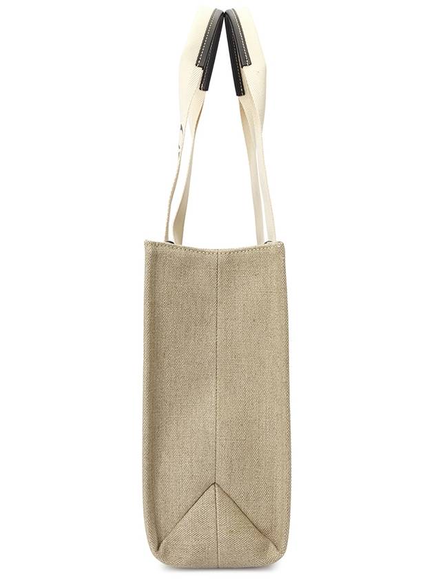 Woody Canvas Medium Tote Bag White Navy - CHLOE - BALAAN 4