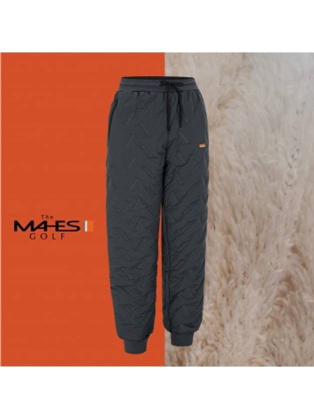 Logo Shorts Gray Orange Label Homme Boa Padded Jogger Pants GPM7123 - MAHES - BALAAN 1