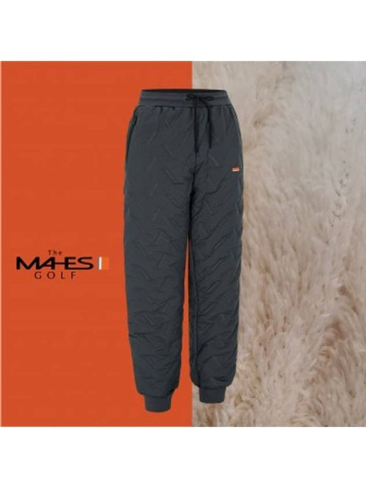 Logo Shorts Gray Orange Label Homme Boa Padded Jogger Pants GPM7123 - MAHES - BALAAN 1