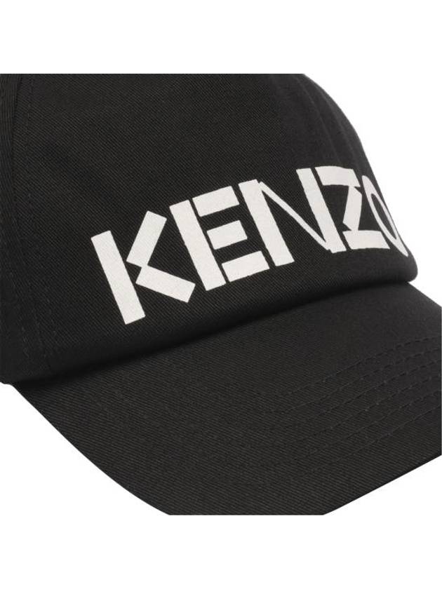 Logo Print Ball Cap Black - KENZO - BALAAN 3