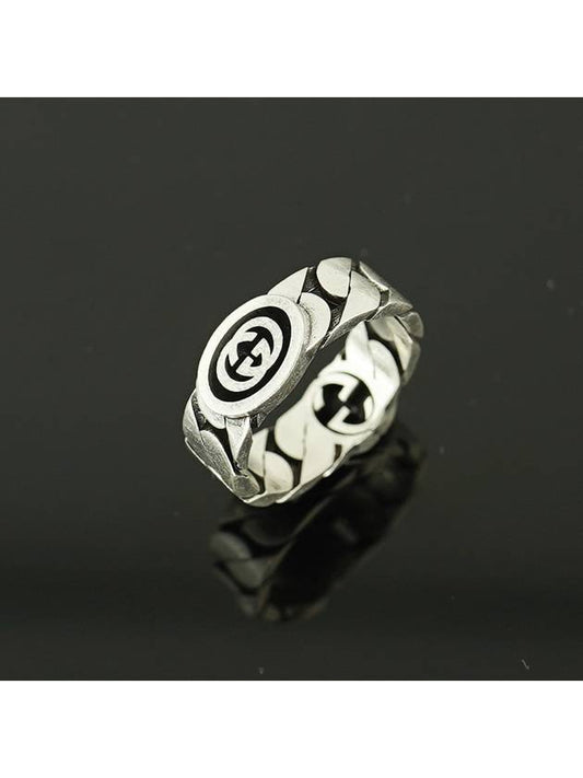 Interlocking G Wide Ring Silver - GUCCI - BALAAN 2