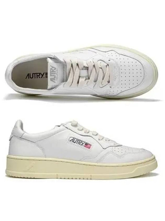 Medalist Leather Low Top Sneakers White - AUTRY - BALAAN 2