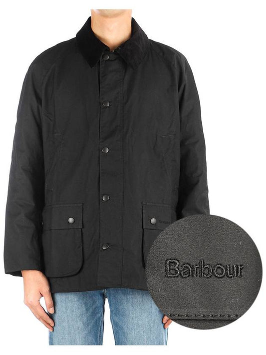 Ashby Wax Jacket Black - BARBOUR - BALAAN.