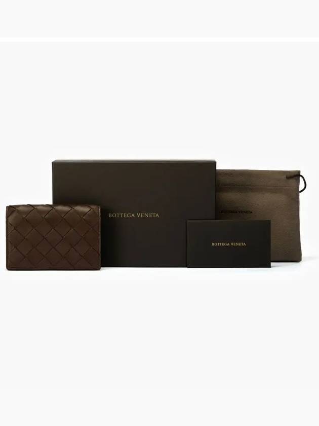 Intrecciato Leather Card Wallet Brown - BOTTEGA VENETA - BALAAN 5