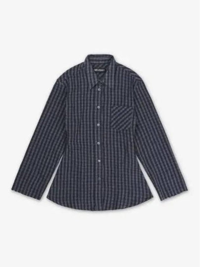 Principal Check Rural Wool Shirt Grey - OUR LEGACY - BALAAN 2