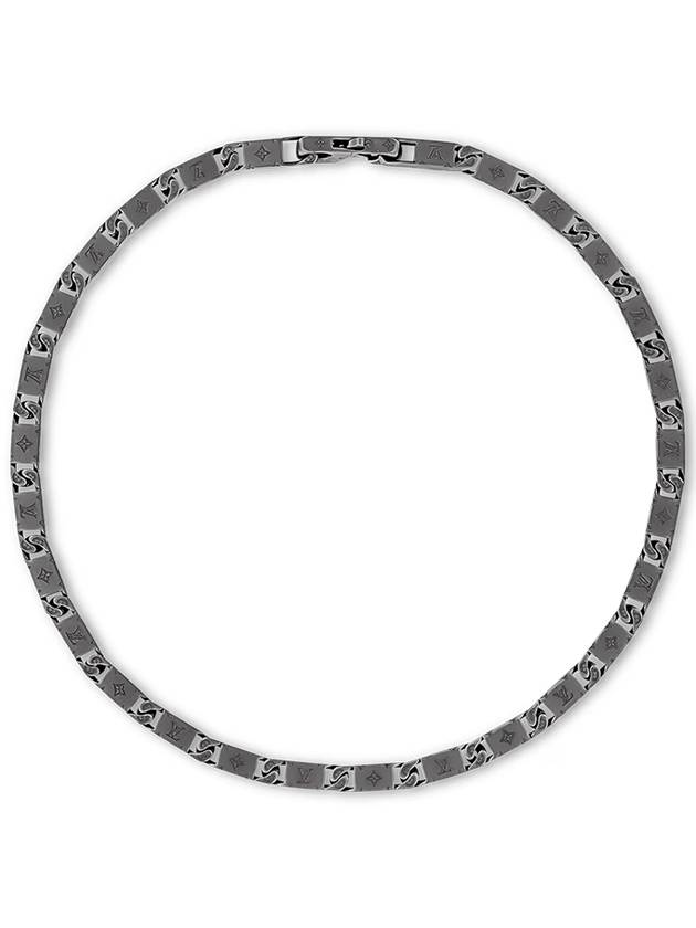 Monogram Tied Up Necklace Dark Ruthenium M01782 - LOUIS VUITTON - BALAAN 1