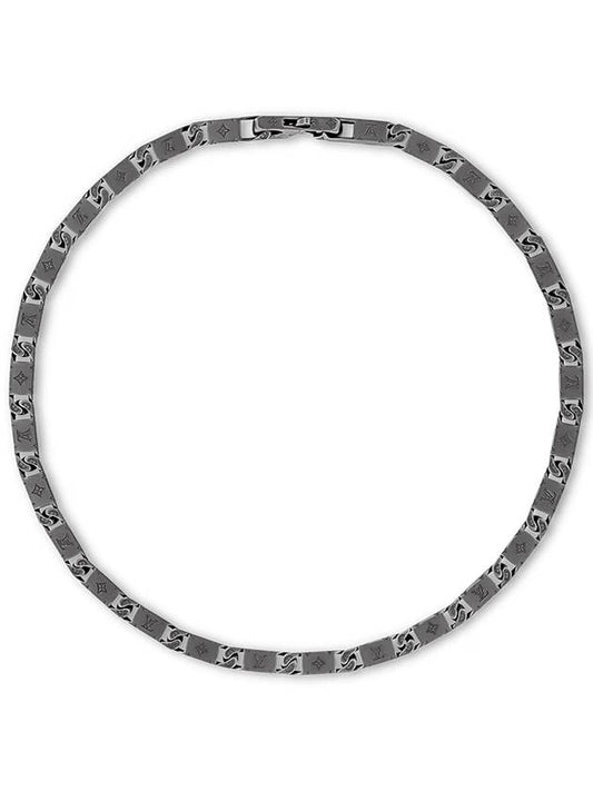 Monogram Tied Up Necklace Dark Ruthenium M01782 - LOUIS VUITTON - BALAAN 1