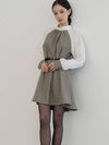 Sequential delivery on October 21st HALFNECK WOOL DRESS GRAY - DEFEMME - BALAAN 2