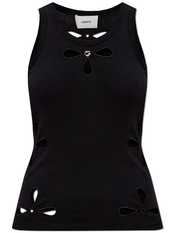 Coperni Top With Lace Pattern, Women's, Black - COPERNI - BALAAN 1