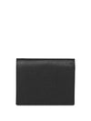 Gold Hardware Triangle Logo Saffiano Half Wallet Black - PRADA - BALAAN 3