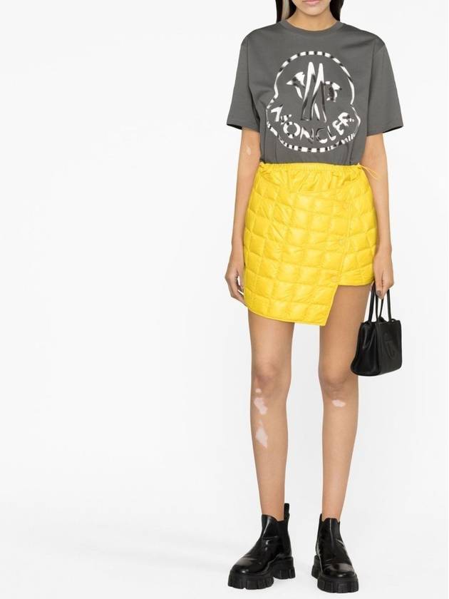 Down Filled Quilted Asymmetric Skirt - MONCLER - BALAAN 2