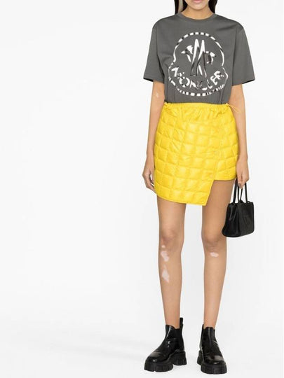 Down Filled Quilted Asymmetric Skirt - MONCLER - BALAAN 2