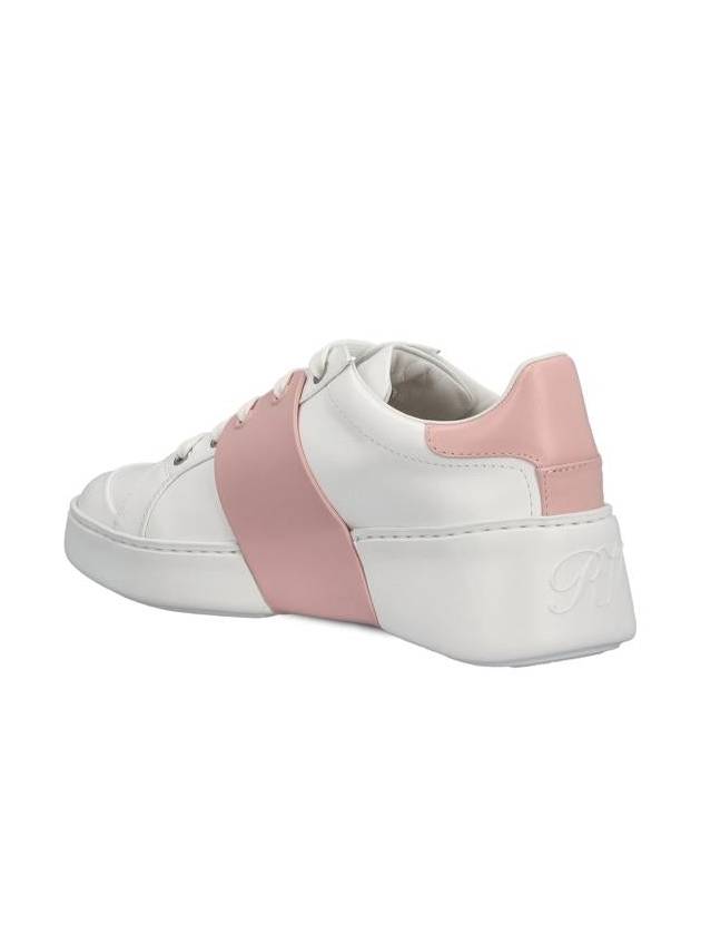 Viv' Skate Buckle Low Top Sneakers White Pink - ROGER VIVIER - BALAAN 4