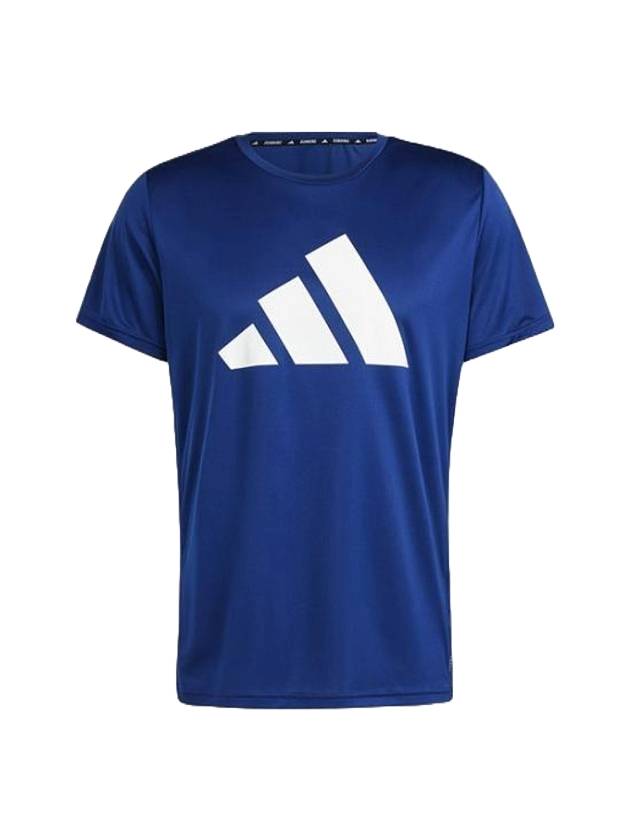 Run It Short Sleeve T-Shirt Blue - ADIDAS - BALAAN 1