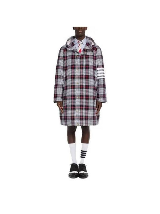 Summer Tweed Hooded Football Sideline Parka - THOM BROWNE - BALAAN 2