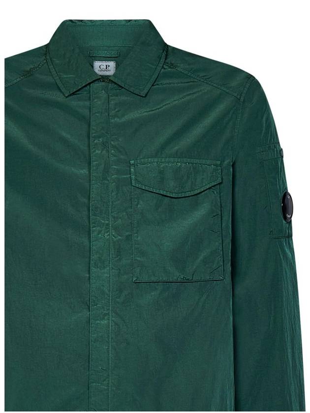 Chrome-R Pocket Over Long Sleeve Shirt Green - CP COMPANY - BALAAN 11