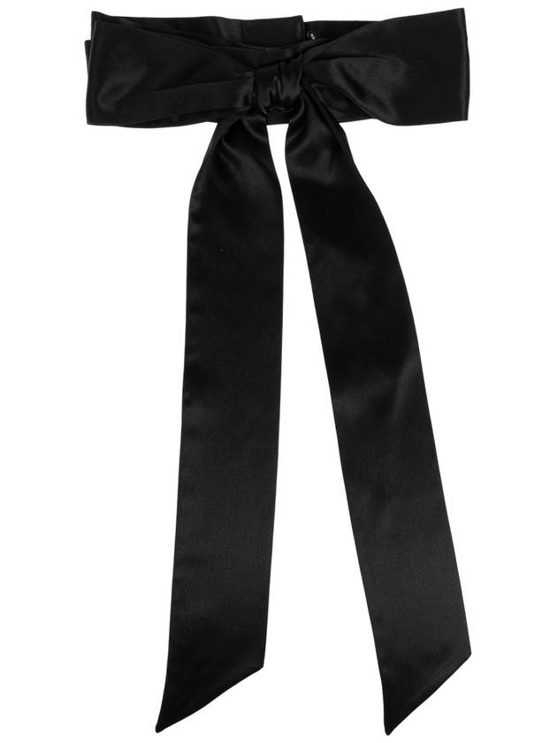 Dolce & Gabbana Silk Satin Belt, Women's, Black - DOLCE&GABBANA - BALAAN 1