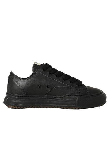 Peterson OG Sole Leather Low Sneakers Black - MIHARA YASUHIRO - BALAAN 1