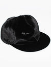 CC logo velvet ball cap black M AA8595 B09092 94305 - CHANEL - BALAAN 4