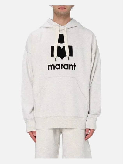 Miley Logo Cotton Hoodie Grey - ISABEL MARANT - BALAAN 2