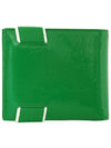 Elastic Band Logo Bifold Half Wallet Green - BOTTEGA VENETA - BALAAN 3