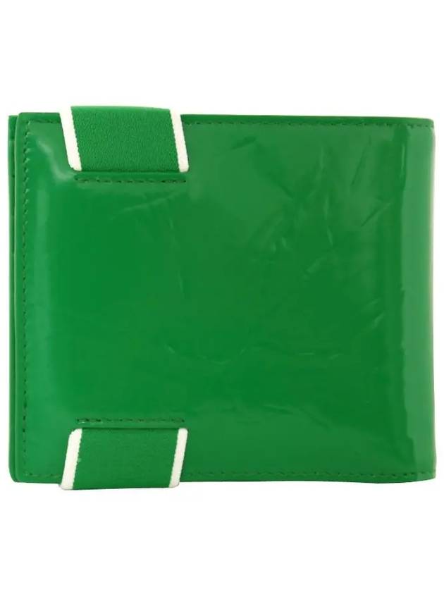 Elastic Band Logo Bifold Half Wallet Green - BOTTEGA VENETA - BALAAN 3