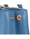 Galleria Saffiano Leather Mini Tote Bag Light Blue - PRADA - BALAAN 11