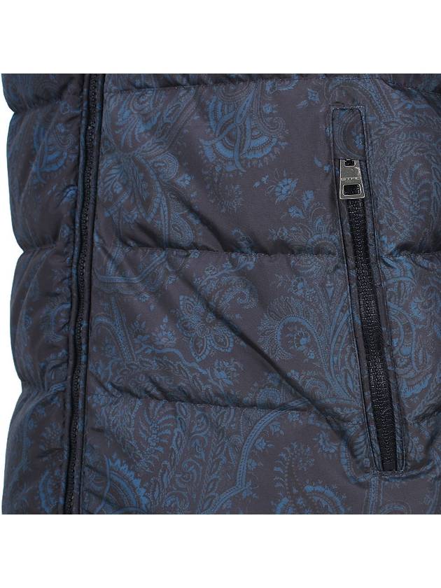 Paisley Embroidered Logo Padding Navy - ETRO - BALAAN 10