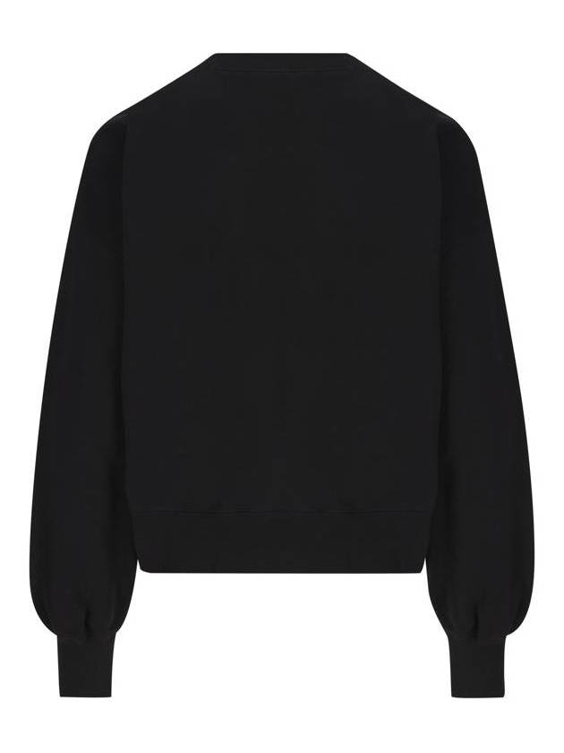 Print Cotton Jersey Sweatshirt Black - GUCCI - BALAAN 3