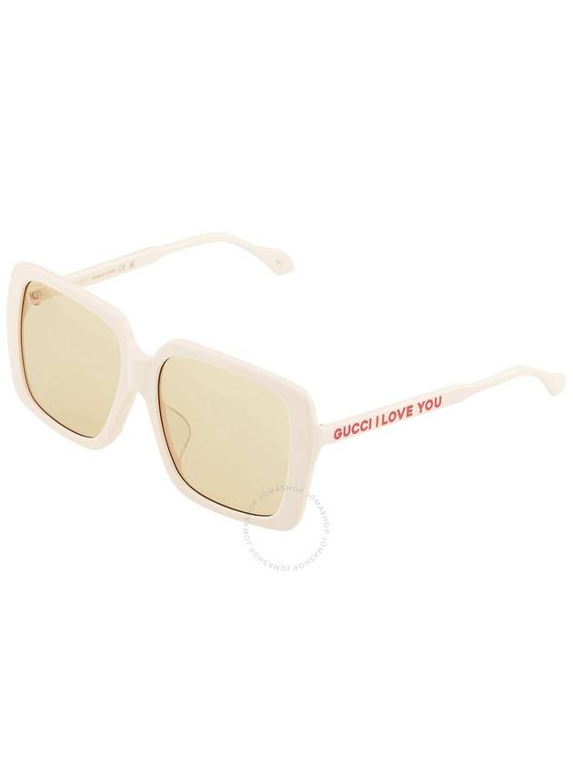 Gucci Brown Square Ladies Sunglasses GG0567SAN 006 58 - GUCCI - BALAAN 3