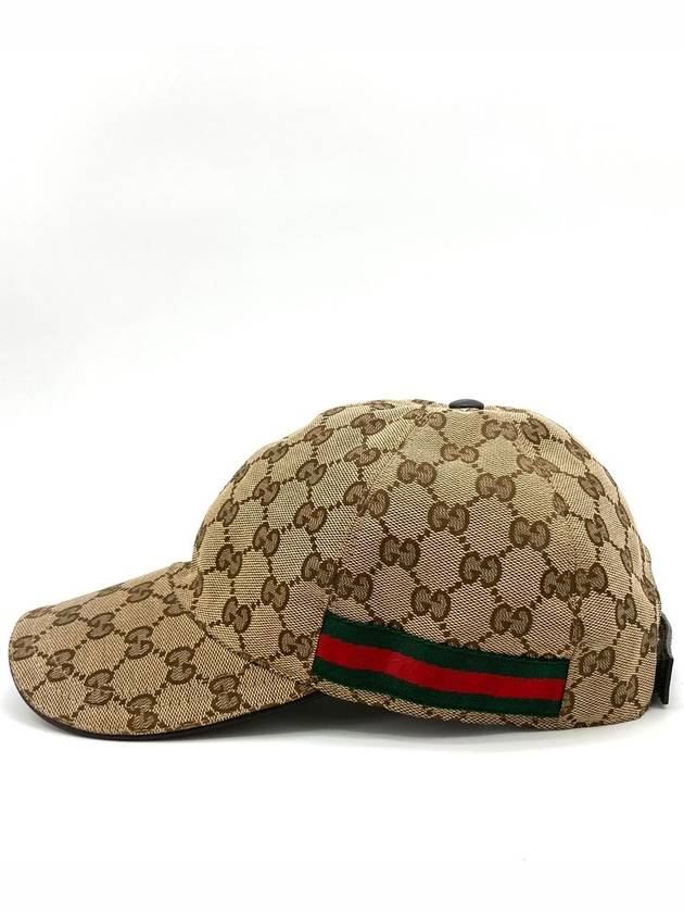 Web Three Stripes GG Ball Cap Hat - GUCCI - BALAAN 4