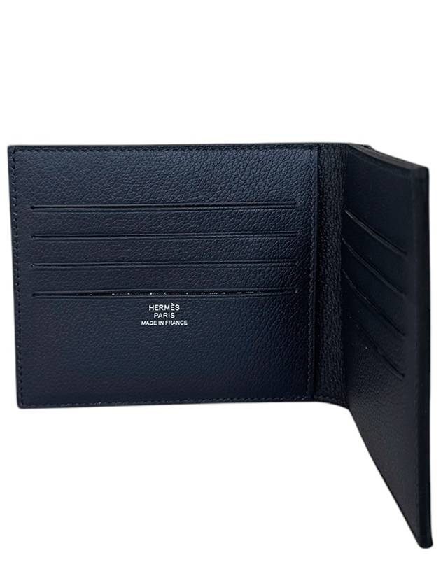 Hermes Citizen Twill Compact Half Wallet Blue Nuit - HERMES - BALAAN 4