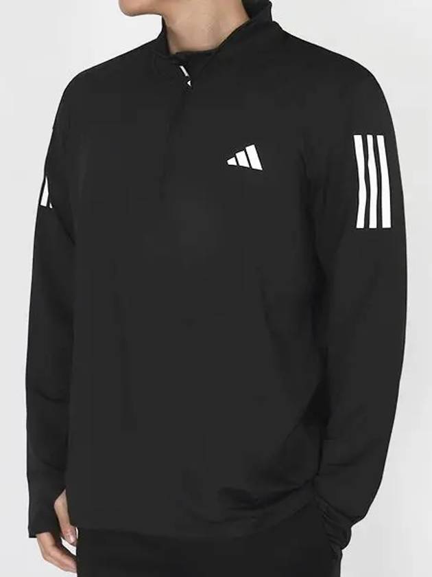 Own The Run Half Zip Track Jacket Black - ADIDAS - BALAAN 2