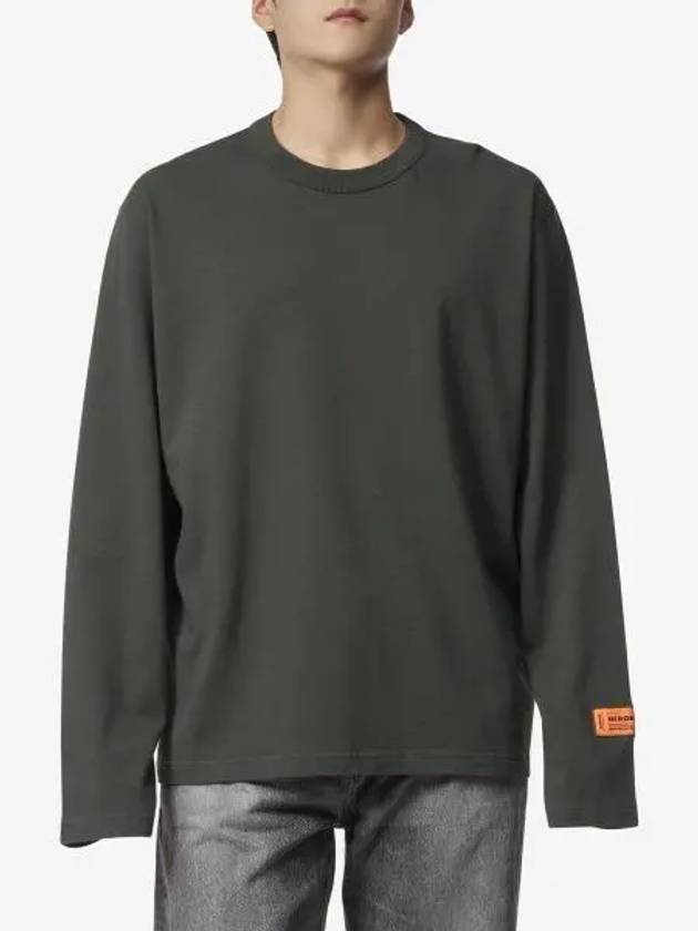 Logo Patch Long Sleeve T-Shirt Grey - HERON PRESTON - BALAAN 2