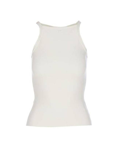 Embroidered Logo Knit Sleeveless White - COURREGES - BALAAN 1