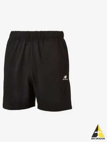 Women s Essential Single Mesh 4 5 Shorts Black - NEW BALANCE - BALAAN 1