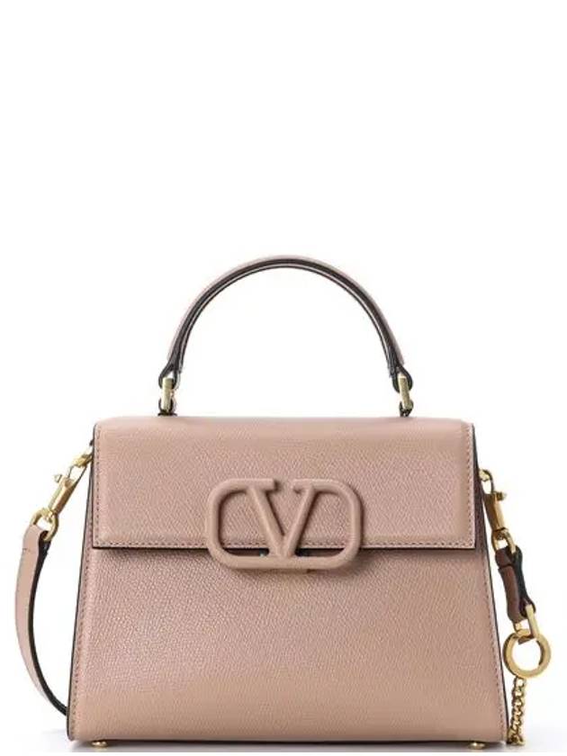 V-Sling Small Tote Shoulder Bag Beige - VALENTINO - BALAAN 2