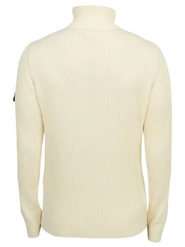 Men's Logo Patch Turtleneck White - STONE ISLAND - BALAAN 3