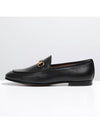 Women's Jordaan Horsebit Leather Loafers Black - GUCCI - BALAAN.