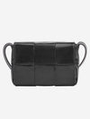 Cassette Small Leather Cross Bag Black - BOTTEGA VENETA - BALAAN 2