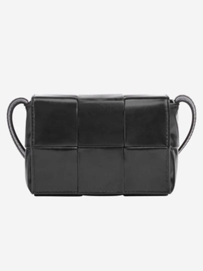 Cassette Small Leather Cross Bag Black - BOTTEGA VENETA - BALAAN 2