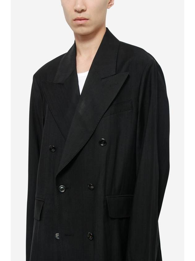 Experience Viscose Blazer Double Coat Black - OUR LEGACY - BALAAN 6