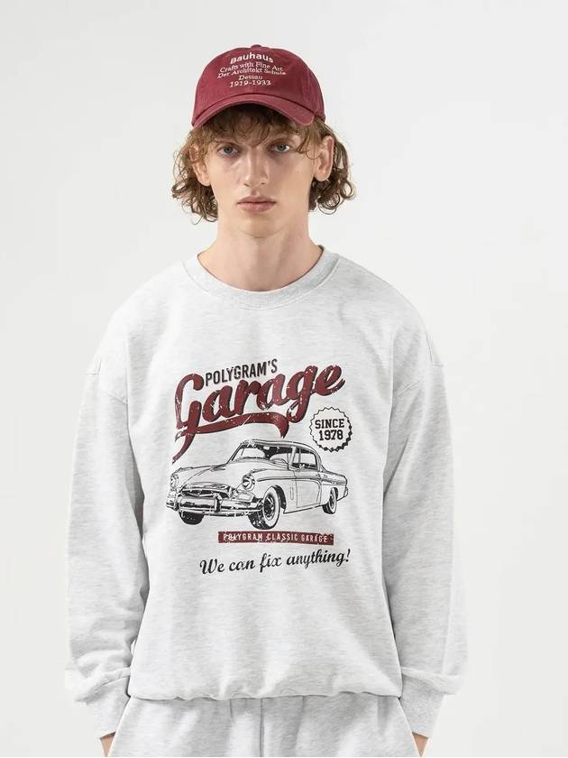 POLY GARAGE SWEATSHIRTS LIGHT MELANGE - POLYGRAM - BALAAN 6